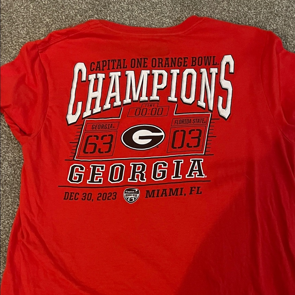 Fanatics - GA Bulldogs - Red Champions Short Sleeve Tee